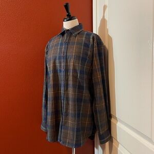 Pendleton Men’s Trail Plaid Grid Wool‎ Button Down Long Sleeve Flannel Shirt